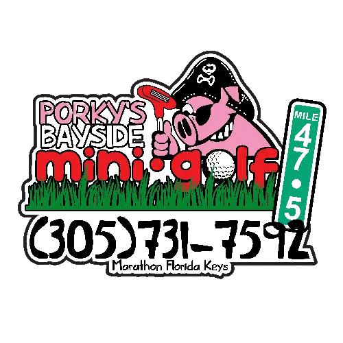 Porky's Bayside Mini Golf Logo
